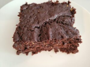 Picture of gluten free chocolate cake on a plate